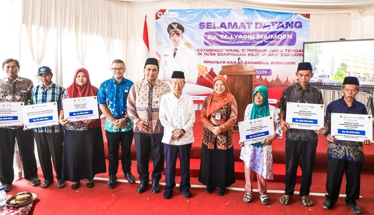 Taj Yasin menghadiri pelaksanaan program Desa Dampingan yang digagas RSJD dr. Arif Zainudin Surakarta di Desa Minggarharjo. (Kabarsatu.id / Foto: Humas Jateng )