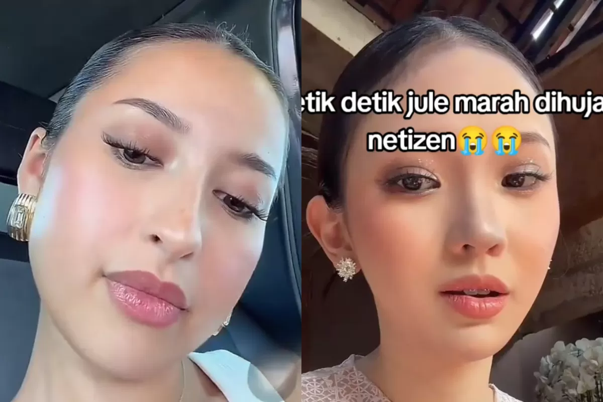 Jule Ikutin Gaya Jennifer Coppen Marah-marah Saat Live Streaming. (M. Irfan Aprilian Akbar)