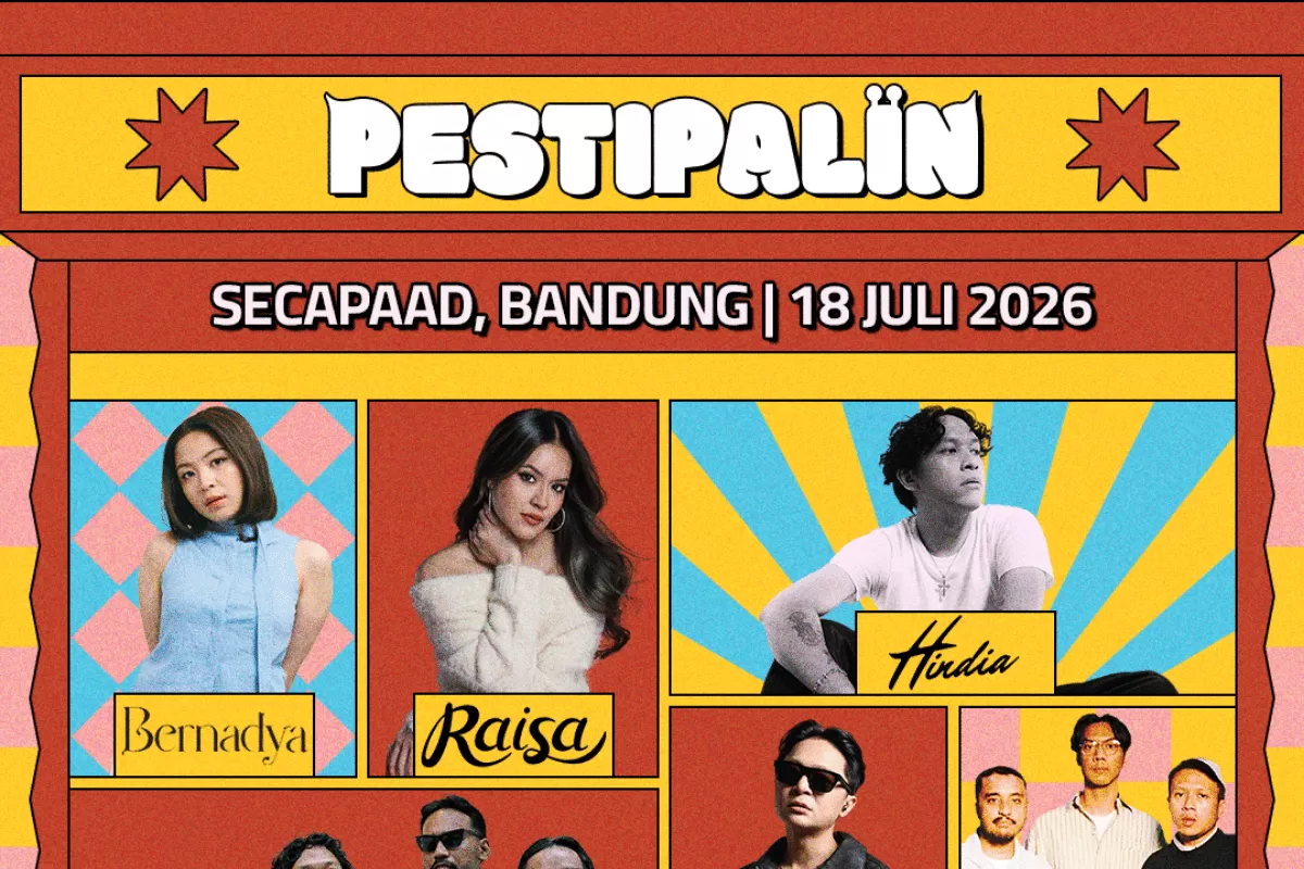 Konser Pestipalin 2026 siap mengguncang Lapangan Wiradhika SECAPAAD, Bandung, pada Sabtu 18 Juli 2026. (Pestipalin)