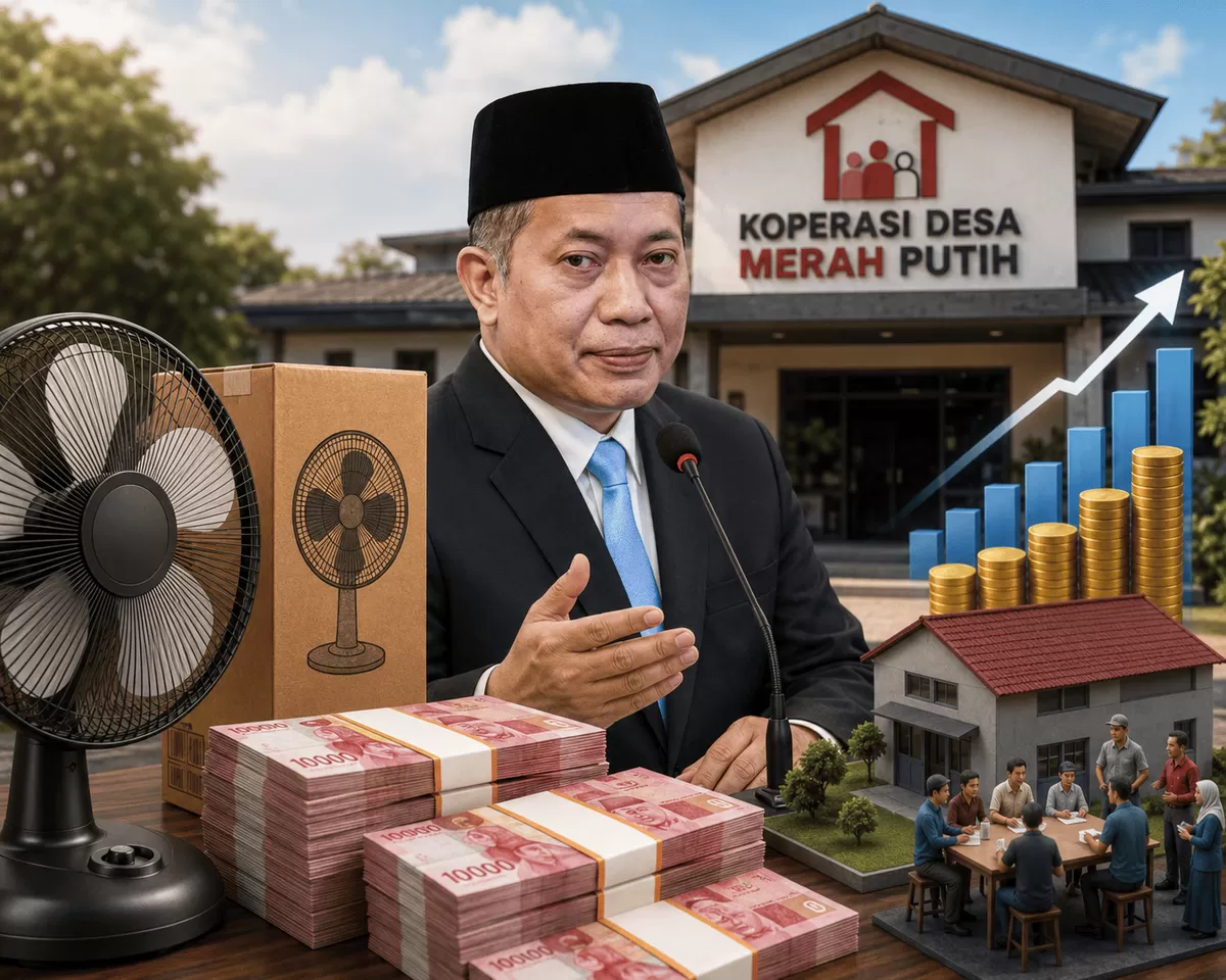 Tanggapan Menteri Koperasi, Ferry Juliantono terkait Anggaran Kipas Angin Kopdes Merah Putih. (Dok/Urgenz.id)