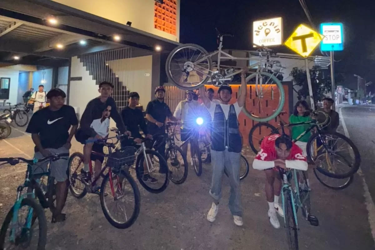 Komunitas Sepeda Masih Gowes Kota Depok. (M. Yusuf Buhori)