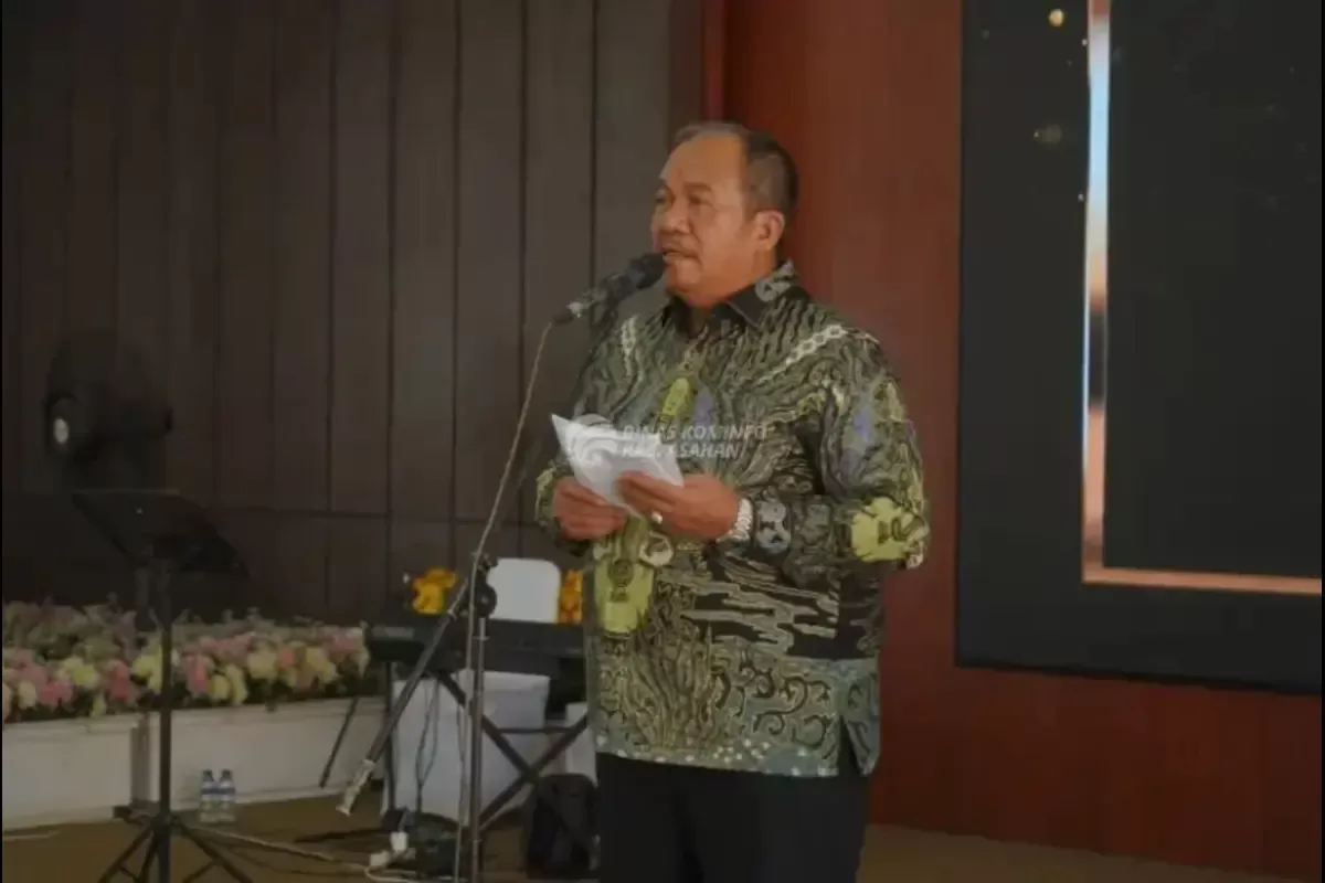 Bupati Asahan, Taufik Zainal Abidin, S.Sos., M.Si., menghadiri acara pisah sambut Komandan Pangkalan TNI Angkatan Laut (Danlanal) Tanjung Balai Asahan (TBA).  (Dok. Pemkab Asahan)