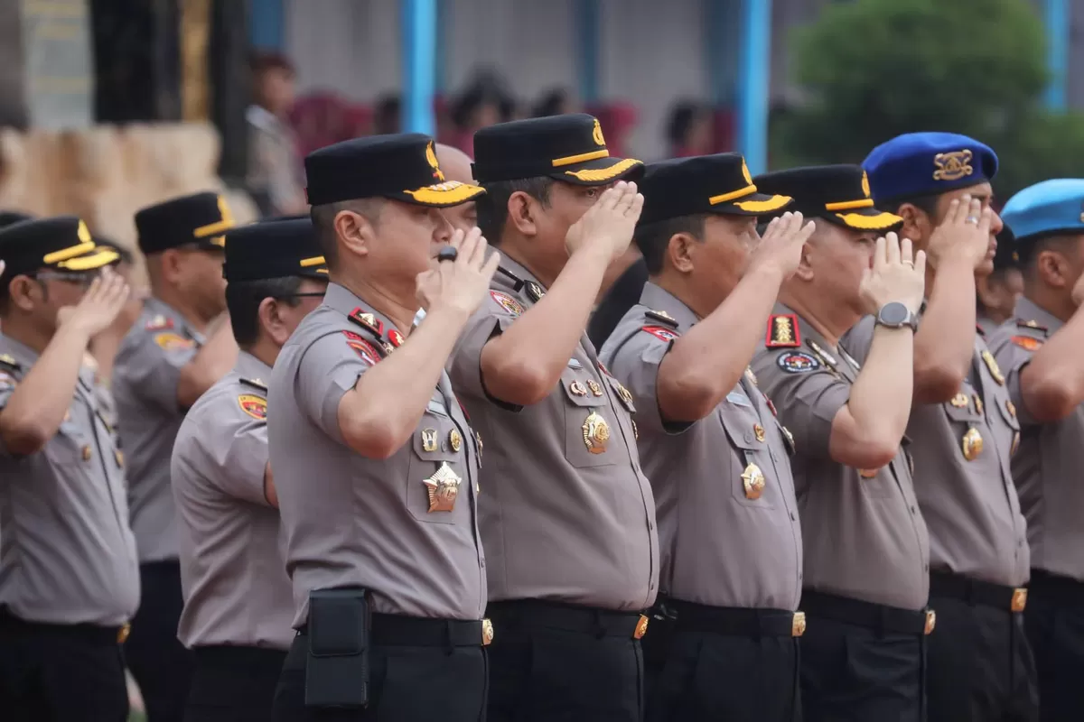 Upacara serahterima jabatan di Polda Sumut ,Senin, 13 Juli 2026. (Ist)