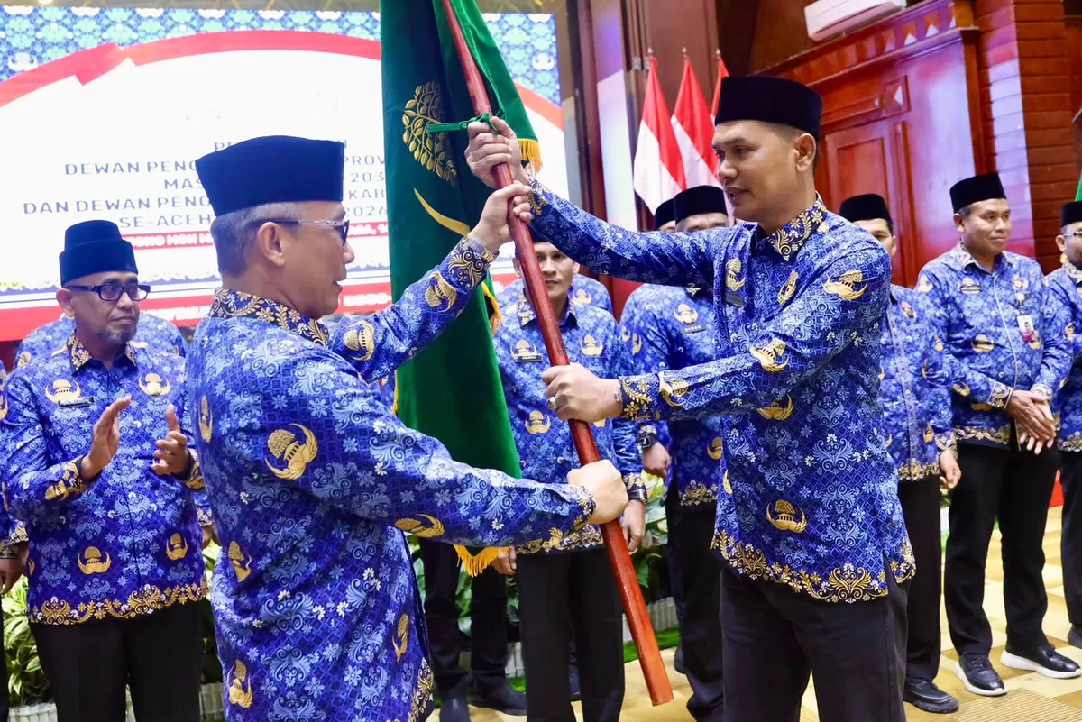ekretaris Daerah (Sekda) Aceh Muhammad Nasir resmi dilantik sebagai Ketua Dewan Pengurus KORPRI Aceh masa bakti 2025&ndash;2030 oleh Ketua Umum Dewan Pengurus KORPRI Nasional. Selasa, 14 Juli 2026. (Ist)