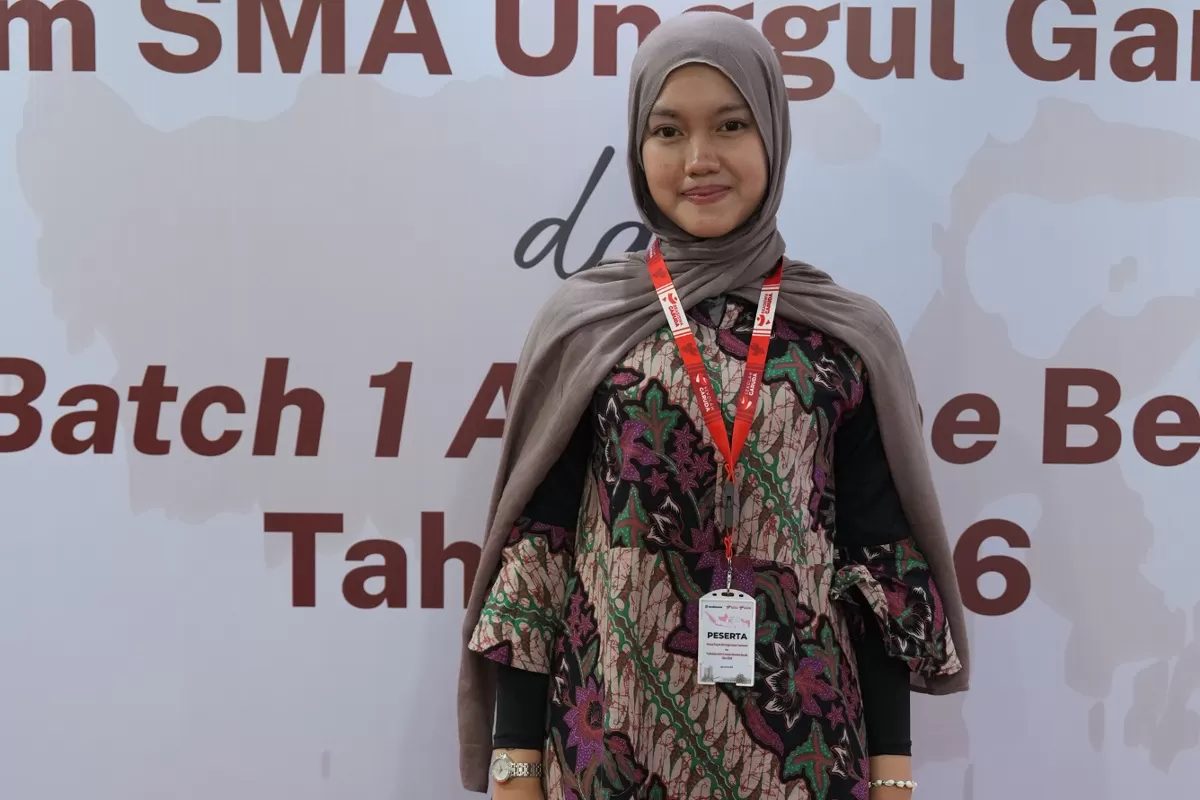 Sally, Penerima Beasiswa Garuda Generasi Pertama (Dok.Bakom RI)