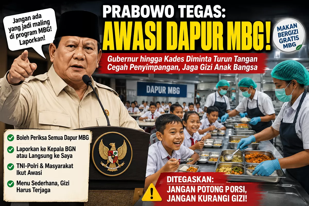 Perintah Presiden Prabowo Terkait MBG (Dok. Ilustrasi AI)