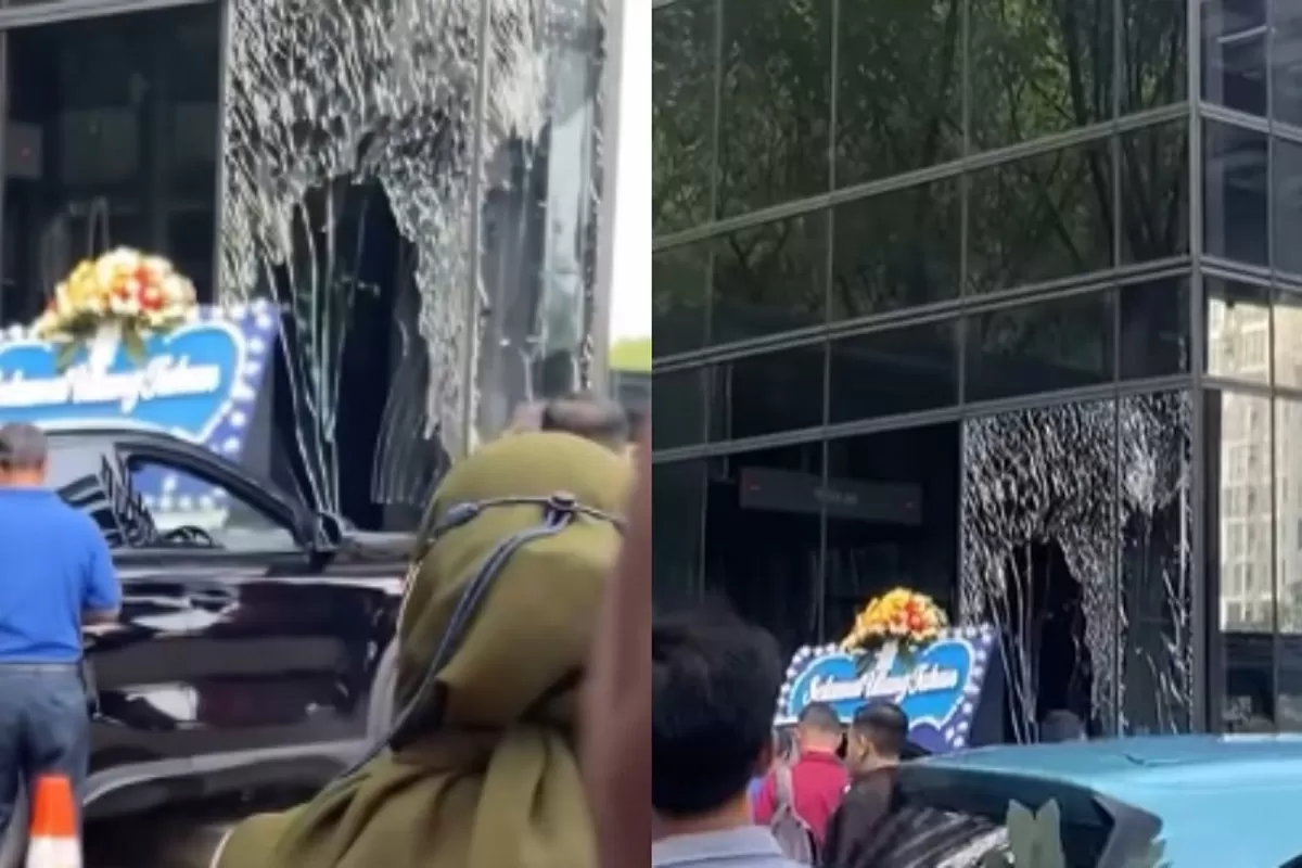 Menyoroti viralnya kecelakaan mobil listrik yang menabrak sebuah gedung di kawasan SCBD, Jakarta Selatan, pada Rabu, 15 Juli 2026.  (Dok. Instagram.com/@jakarta.terkini)