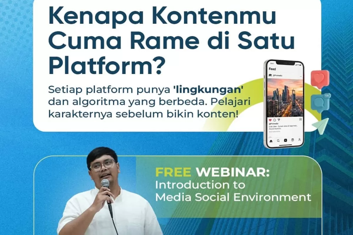 Webinar Promedia tentang Introduction to Media Sosial Environment (Dok. Promedia)