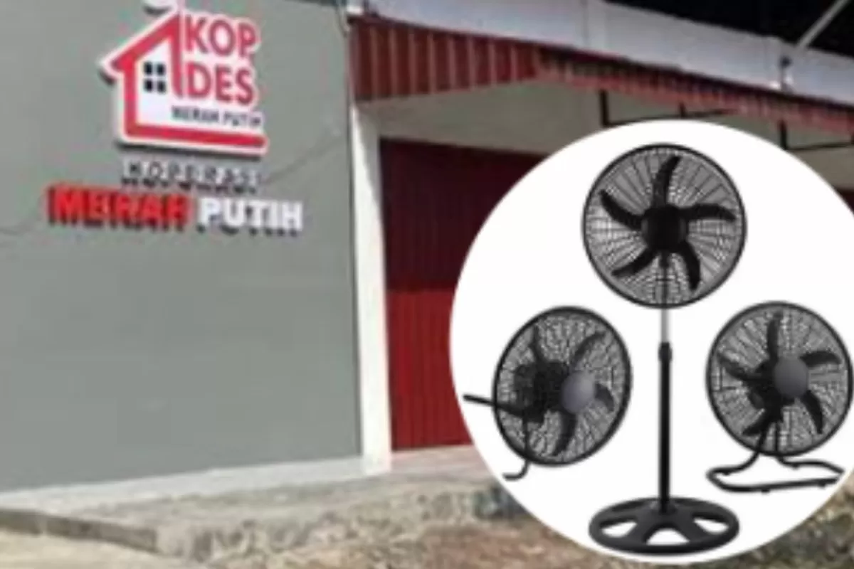 Menyoroti isu pengadaan kipas angin dalam proyek Koperasi Desa (Kopdes) Merah Putih senilai Rp1,8 triliun yang ramai disorot di media sosial.  (Dok. Instagram.com/@sukabumiupdate)