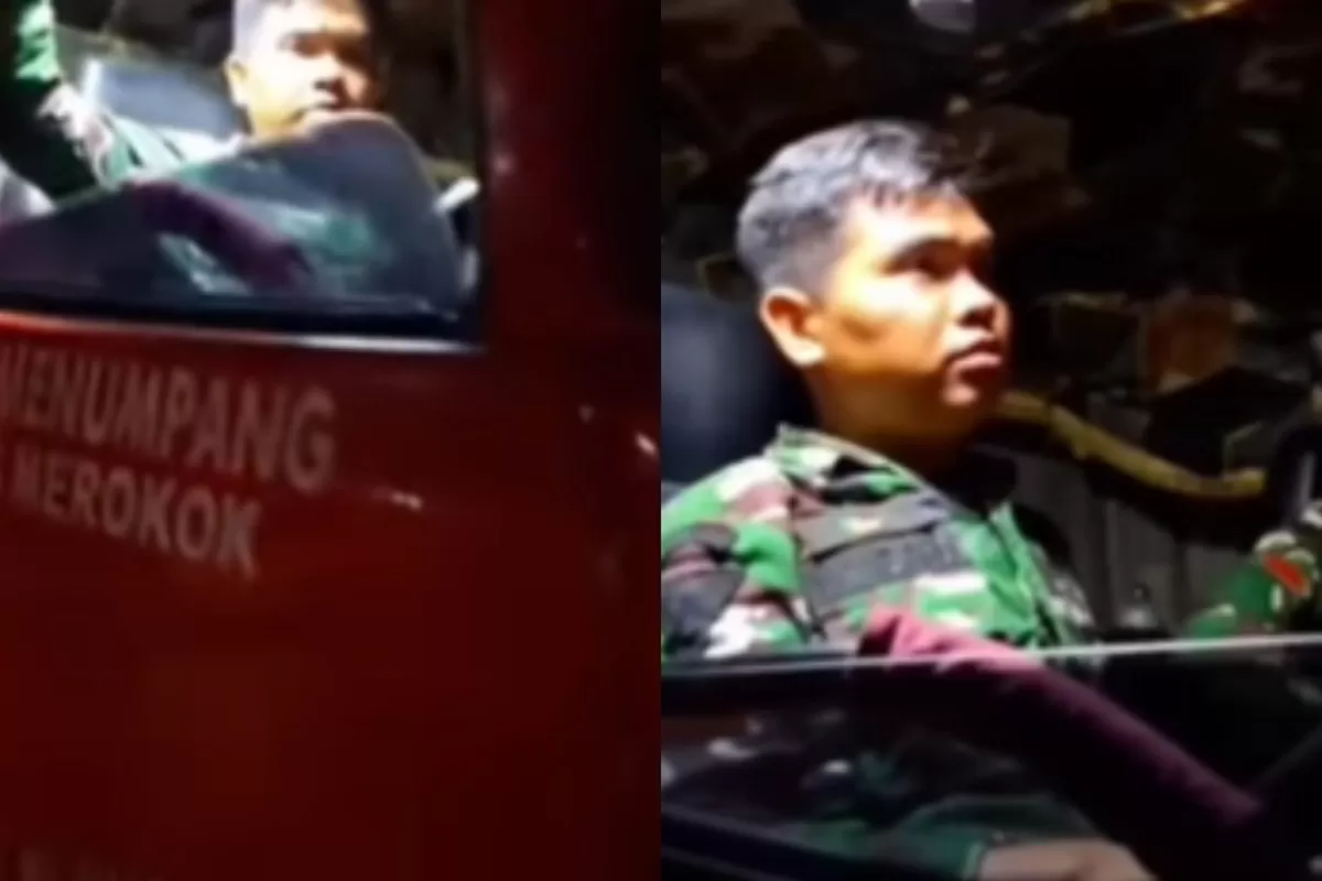 Menyoroti viralnya prajurit TNI yang menjadi sopir pengganti truk tangki BBM yang tengah mengalami krisis di Sumatera Utara.  (Dok. Instagram.com/@indonesian.core)