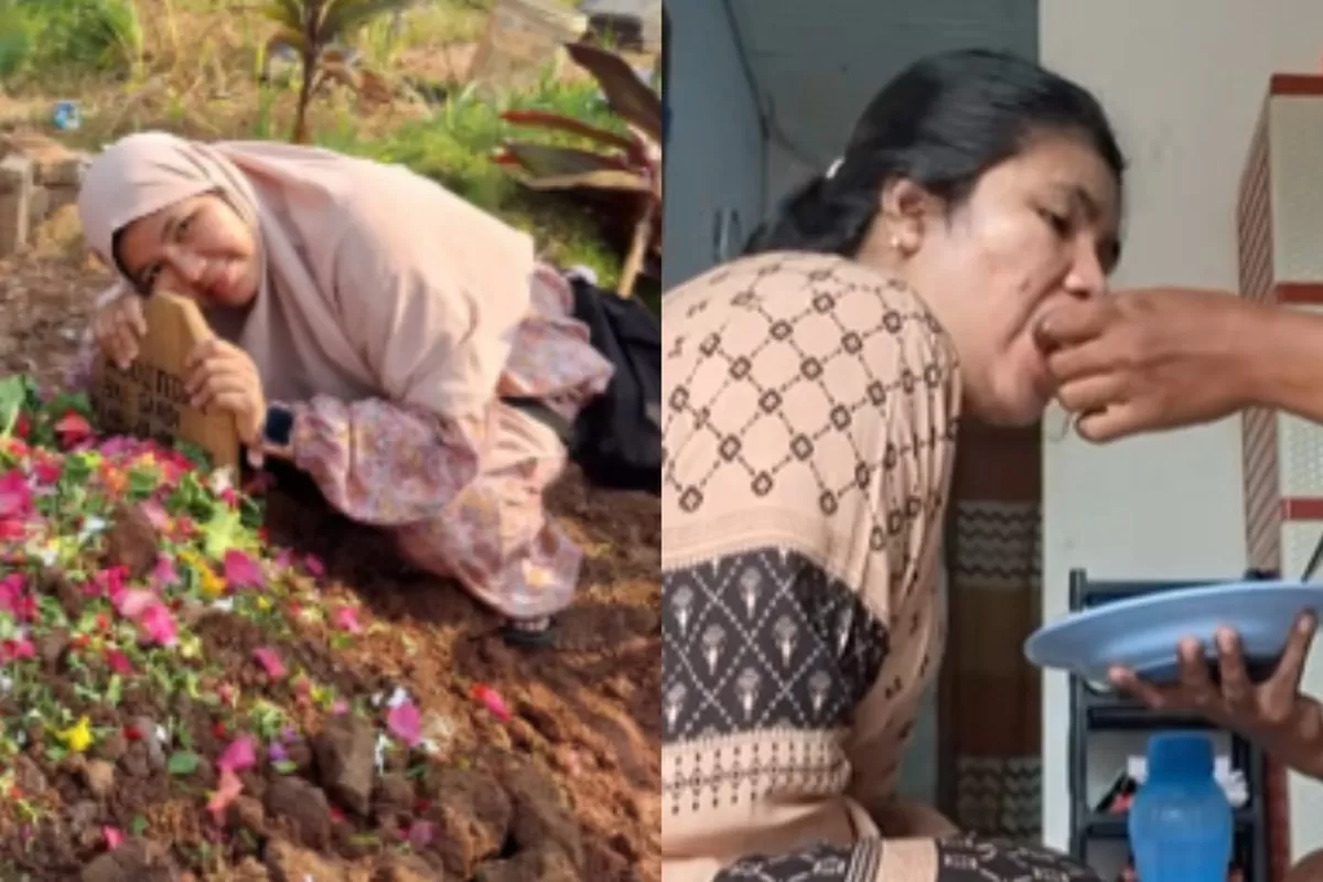 Mengintip kenangan terakhir seorang driver ojol bersama keluarganya sebelum menjadi korban tewas akibat insiden pembegalan di Tangerang.  (Dok. TikTok.com/@poppy.aprianti2)
