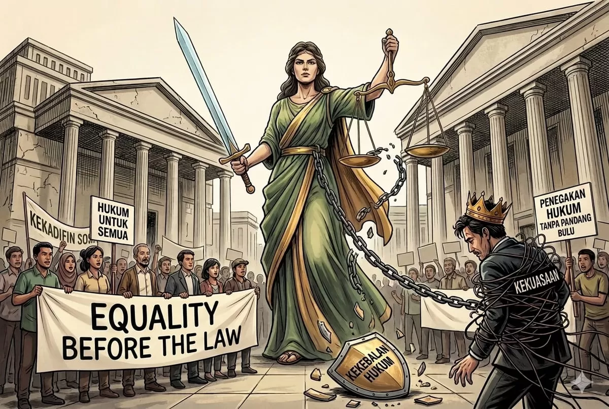 Ilustrasi supremasi hukum