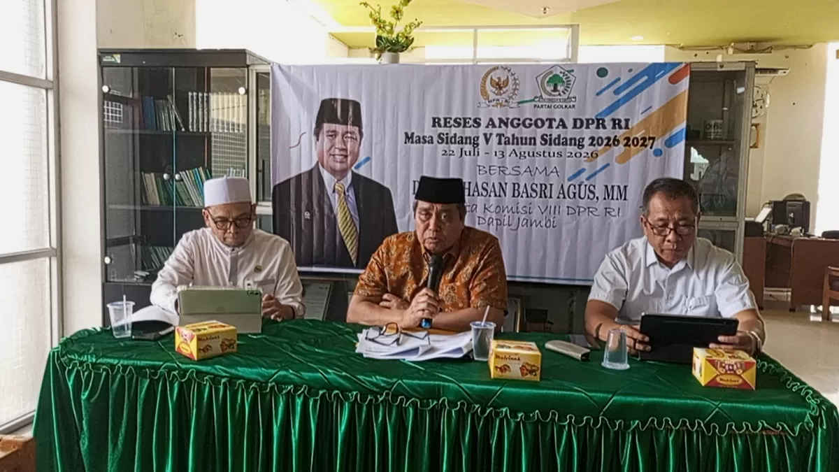 HBA saat melaksanakan Reses Masa Sidang V Tahun Sidang 2026&ndash;2027 bersama Baznas Provinsi Jambi. (Doc. Sudutjambi.com)