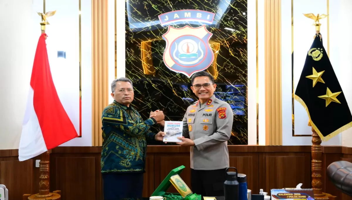 Kapolda Jambi Terima Silaturahmi Kepala Pengadilan Tinggi Jambi. (Doc. Hms Polda Jambi)