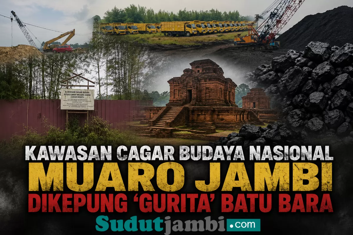 Kawasan Cagar Budaya Nasional Muaro Jambi Dikepung Batu Bara. (Doc. R.AS)