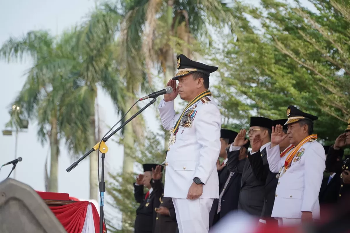 Gubernur Al Haris Pimpin Upacara HUT RI. (Doc. Diskominfo Provinsi Jambi)