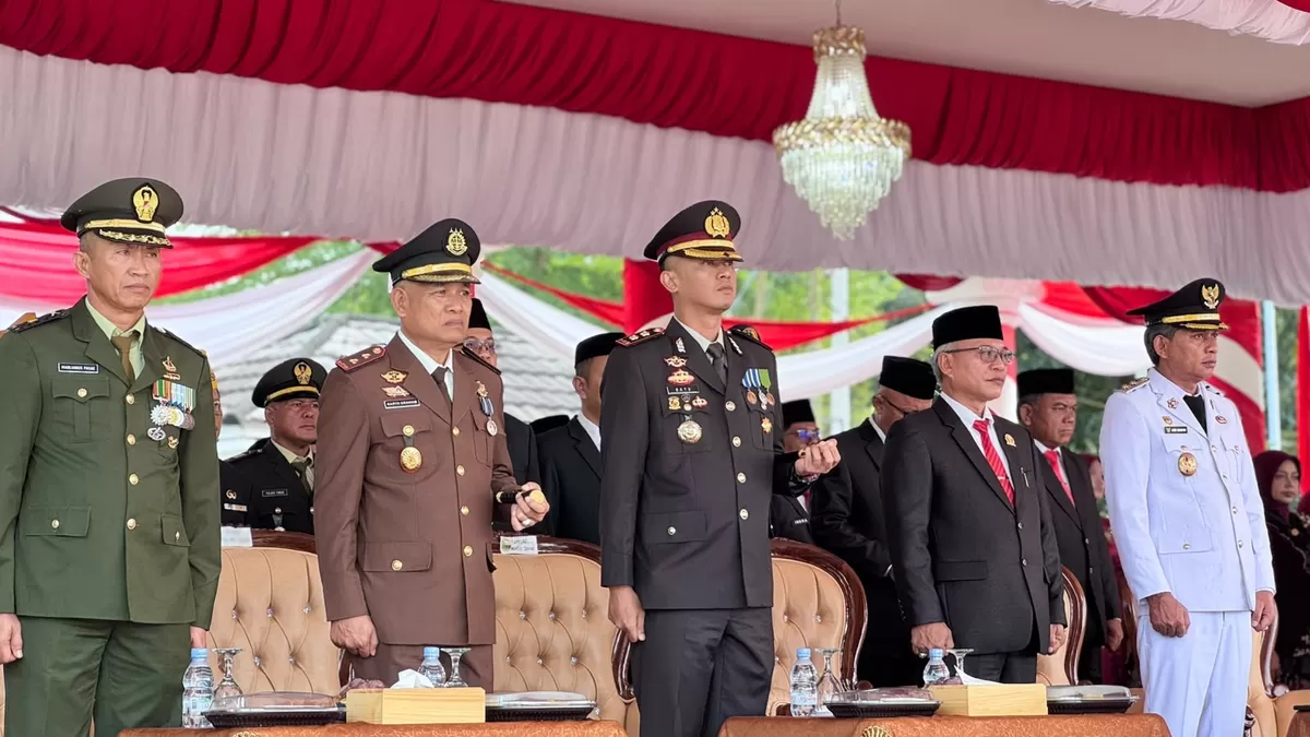 Kapolres Muaro Jambi Hadiri Upacara HUT ke-81 Kemerdekaan RI. (Doc. Humas Polres Muaro Jambi)