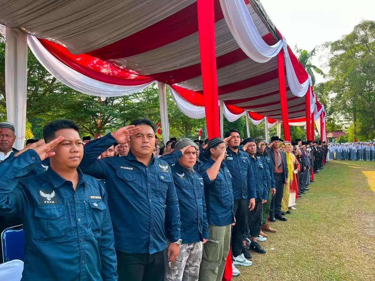 Densus 88 Libatkan Eks Napiter dalam Upacara HUT ke-81 RI di Jambi. (Doc. Humas Polda Jambi)