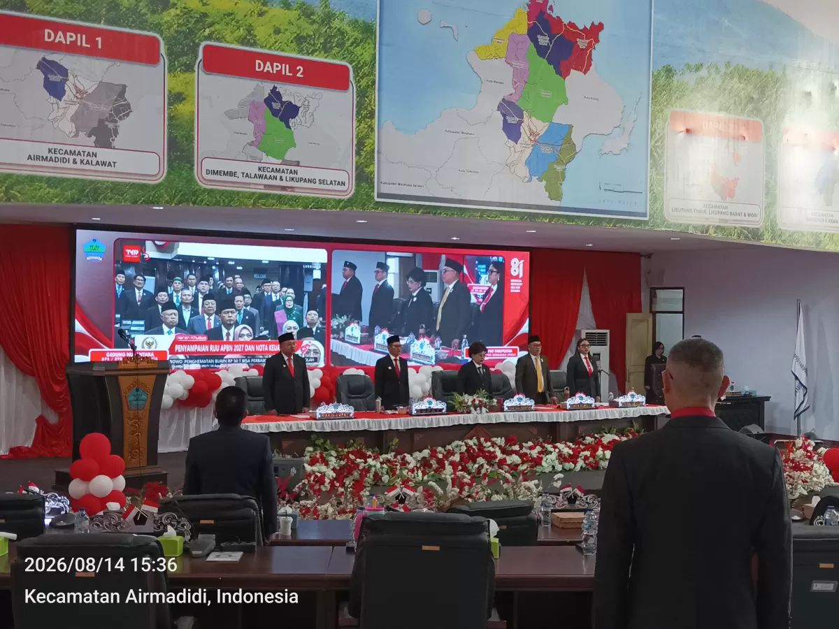 Rapat Paripurna DPRD Kabupaten Minahasa Utara  (Dokumentasi Abadipost)