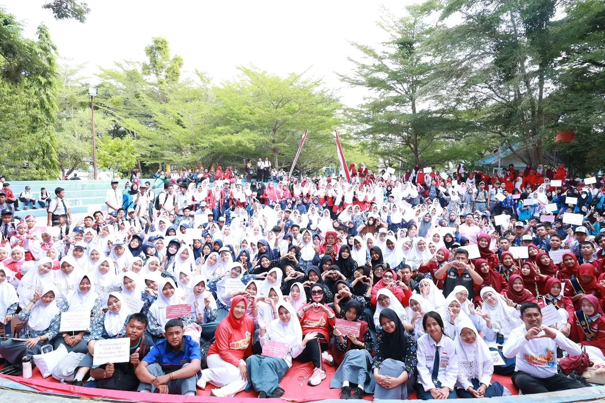 Kemeriahan Hari Anak Nasional ke-42 tingkat Kabupaten Bulukumba di Lapangan Pemuda, Kamis (13/8/2026). (Humas Pemkab Bulukumba )