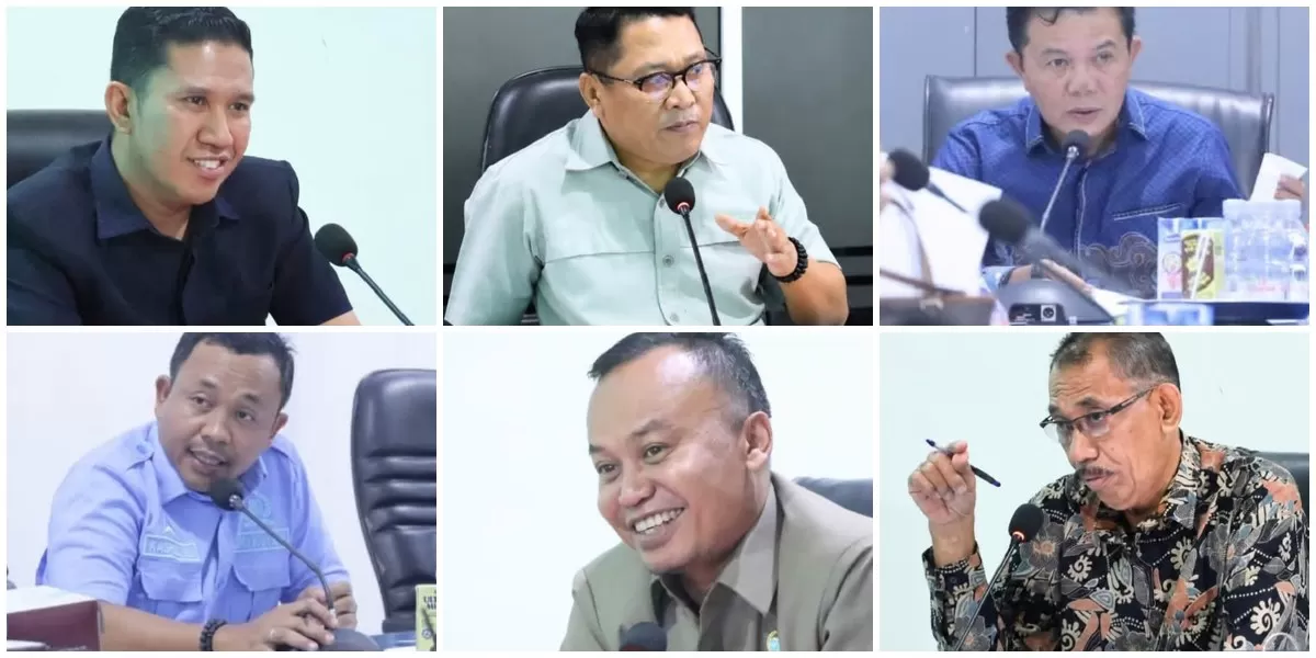 Sejumlah anggota Komisi I, II, dan III DPRD Kabupaten Bulukumba mengikuti rapat kerja pembahasan Rancangan PPAS APBD Tahun Anggaran 2027 bersama OPD mitra. (Kolase foto)