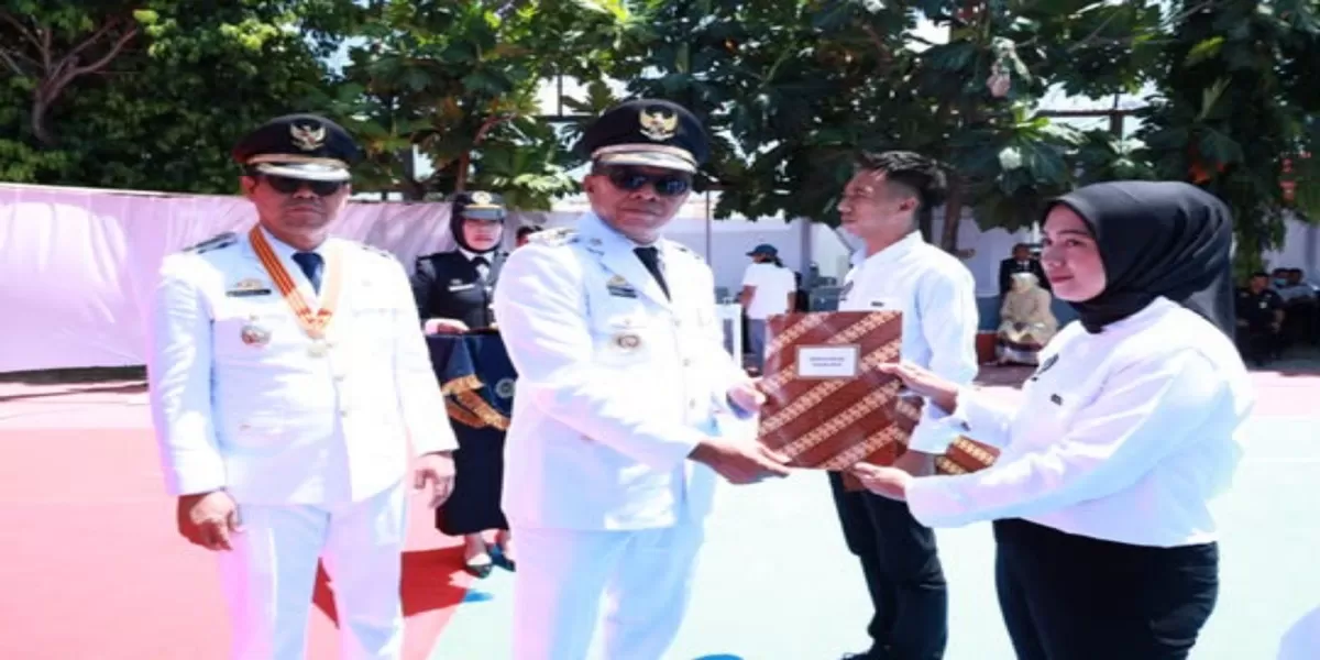 Bupati Bulukumba Andi Muchtar Ali Yusuf bersama jajaran Lapas Kelas IIA Bulukumba dalam rangkaian pemberian Remisi Umum HUT ke-81 Kemerdekaan RI, Senin (17/8/2026). (Humas Pemkab Bulukumba )