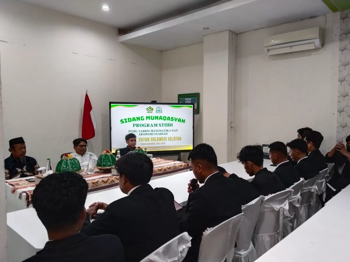 Ujian munaqasyah 42 mahasiswa STAI Al Bayan Makassar yang melibatkan Tim Kopertais Wilayah VII Sulampapua. (1st)