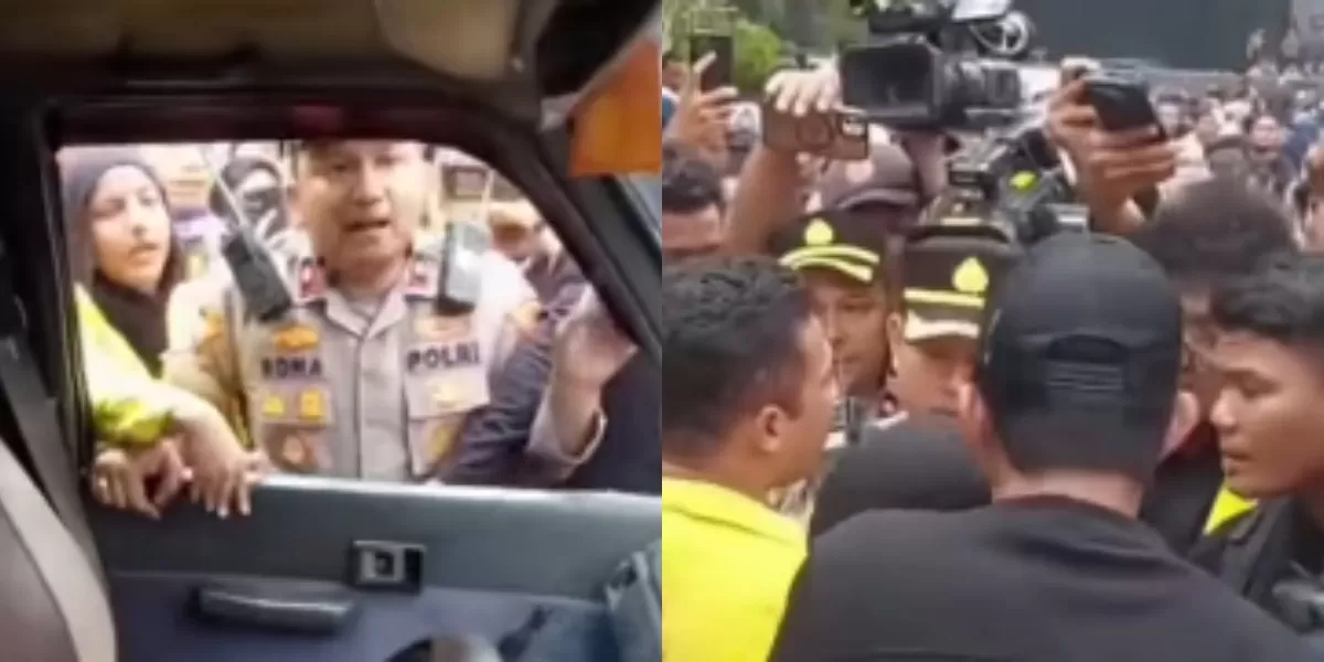 Massa mahasiswa BEM UI saat aksi demonstrasi di kawasan Bundaran HI Jakarta (Instagram/jakartainfoterkini.id)
