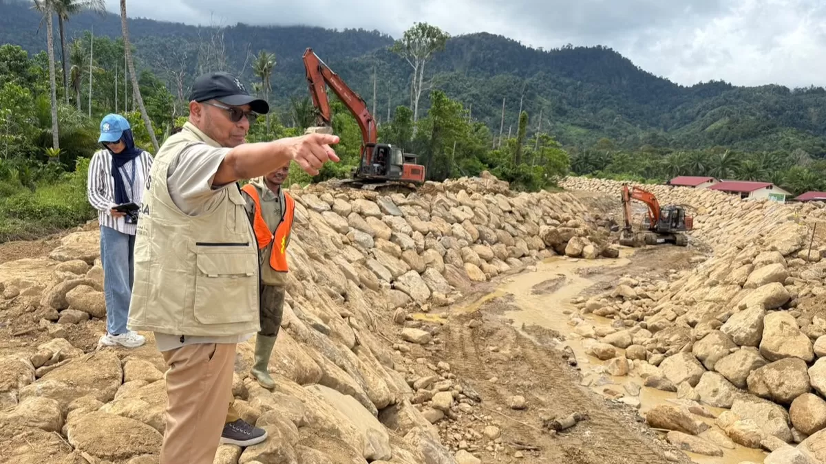 Tim Satgas PRR meninjau pemulihan pascabencana di Aceh Selatan.