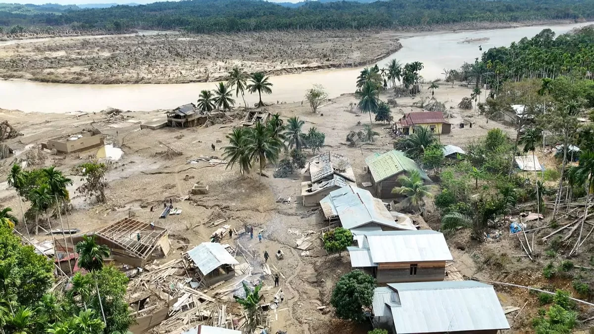 Bencana banjir hidrometeorologi yang melanda Kabupaten Aceh Utara pada Rabu 26 November 2025 lalu. 