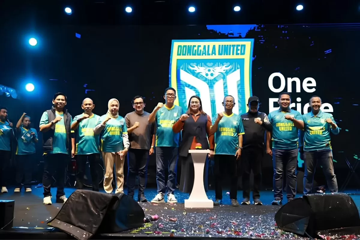 Donggala United FC resmi diperkenalkan sebagai kekuatan baru sepak bola Donggala. (istimewa)