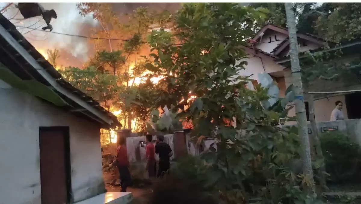 Kejadian kebakaran di Kecamatan Cigugur belum lama ini