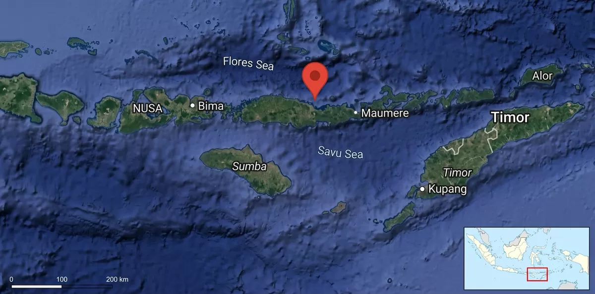 Titik Lokasi Gempa NTT Maumere. Dok BMKG