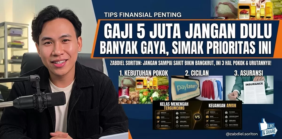 Tips Kelola Finansial jika gaji masih Rp 5 juta. Generae by gemini. 