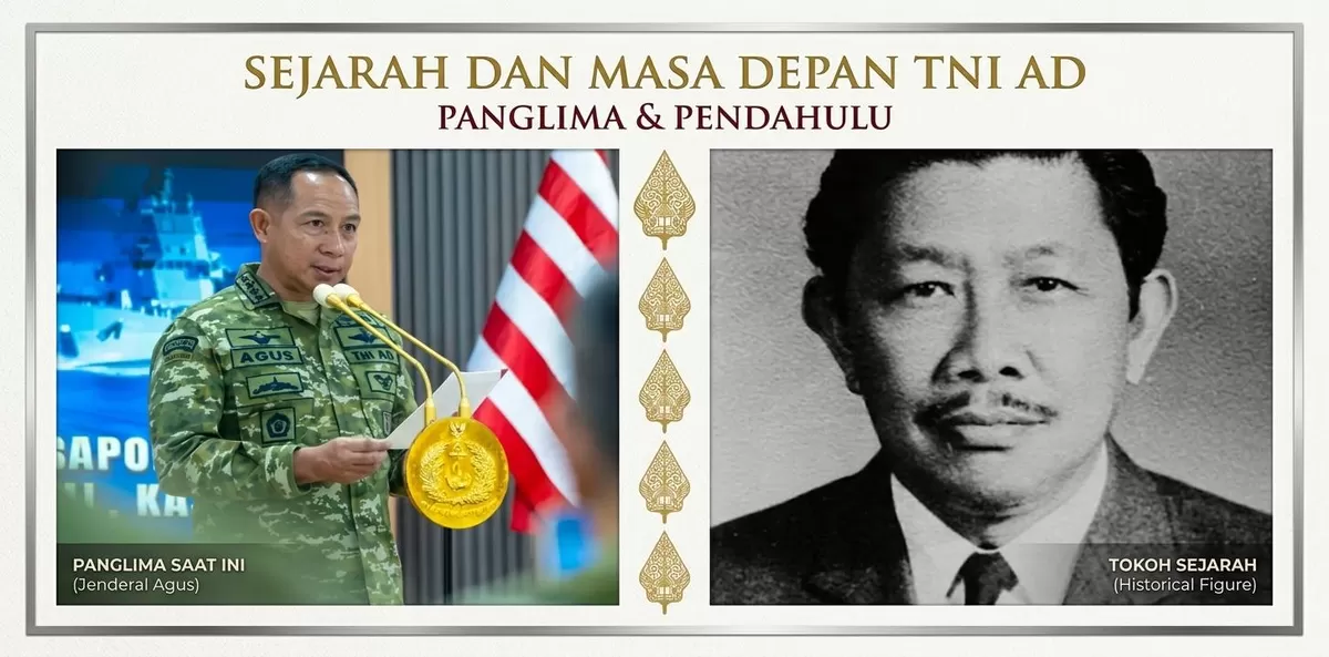 Kolase foto Panglima TNI Agus Subiyanto dan Oejeng Soewargana. Instagram @91agussubiyanto dan Istimewa