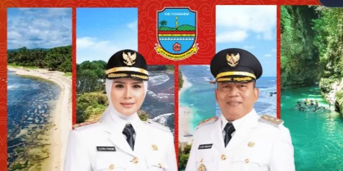 Bupati Citra Pitriyami dan Wakil Bupati Ino Darsono. Dok bapenda Pangandaran 