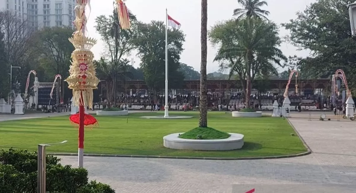 Ilustrasi - Halaman Gedung Sate Bandung yang kini bernama Pasanggrahan Pancarasa, dilihat dari arah Gedung Utama Gedung Sate Bandung, Jawa Barat (Jabar), Senin (17/8/2026). ANTARA/Ricky Prayoga
