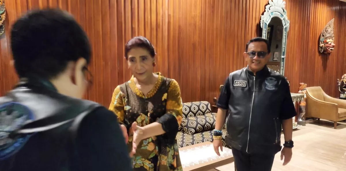 Ketua DPD Demokrat temui Susi Pudjiastuti di Pangandaran. 