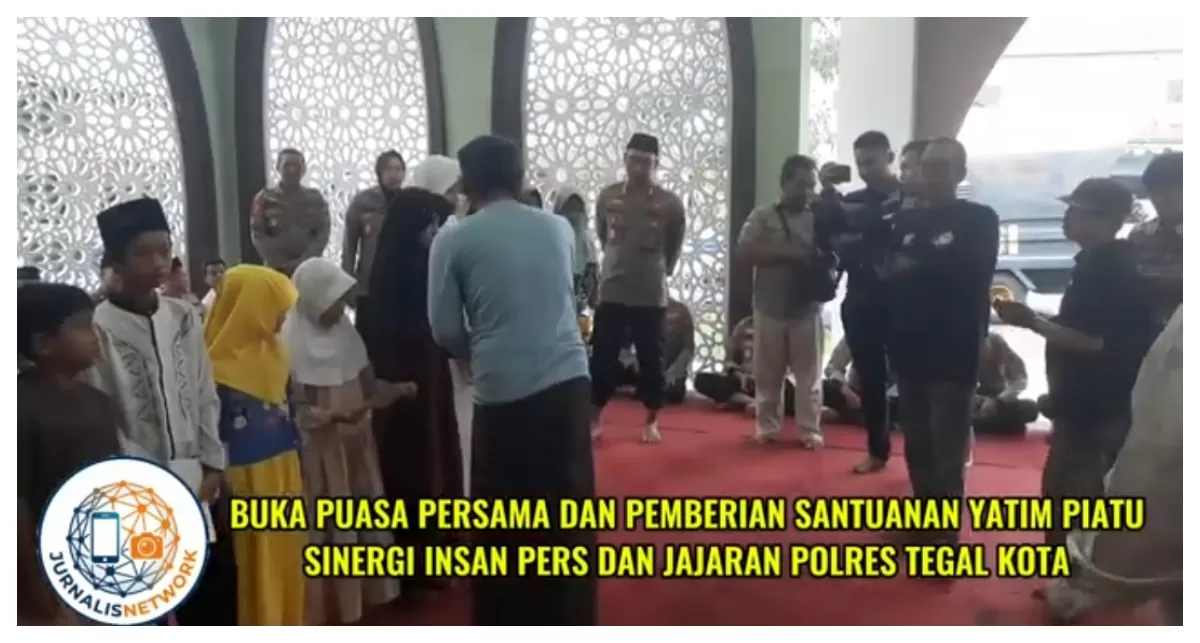 Wartawan Dan Kapolres Beri Santunan Anak Yatim (Agus R)