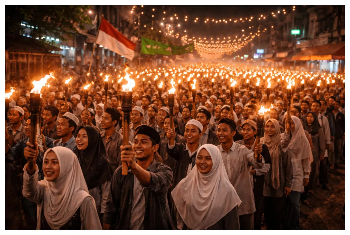 Tradisi Pawai Obor (Agus R)