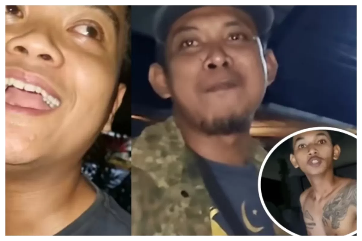 Viral aksi arogan bapak dan anak usai melanggar jalur searah di Umbulharjo, Kota Yogyakarta. (Instagram/mas__bayuuu)