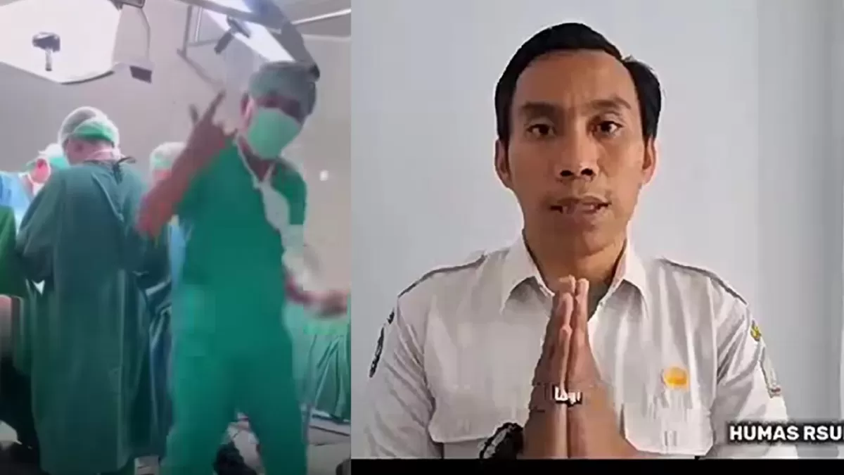 Permintaan maaf nakes yang viral joget-joget di ruang operasi. (Humas RSUD Datu Beru, Takengon)