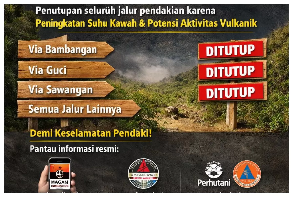 Penutupan Kawasan Jalur Pendakian G.Slamet (AGUSR)
