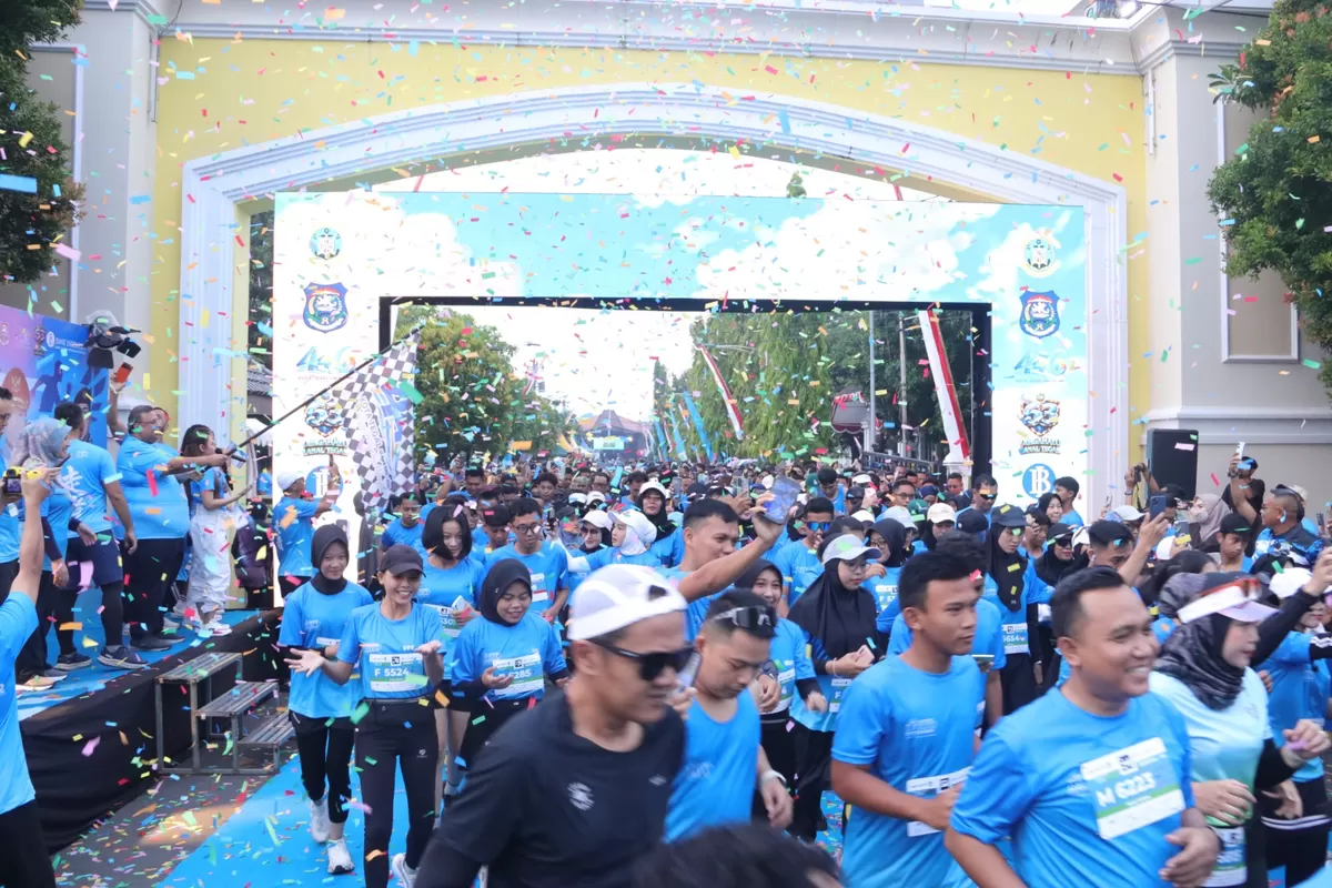 Suasana ajang run walk city Kota Tegal (AGUS R)