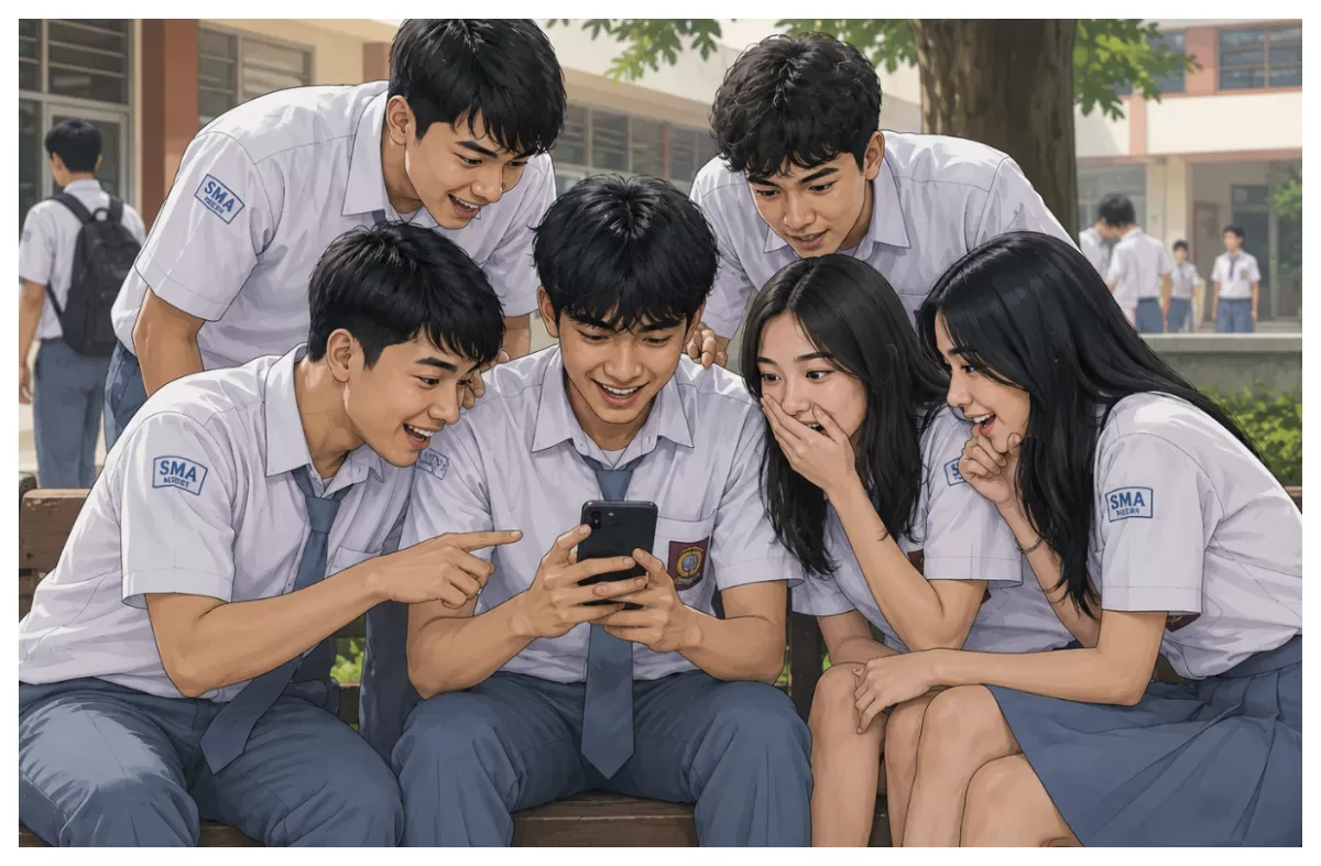Ilustrasi anak SMA (ai/AGUS R)