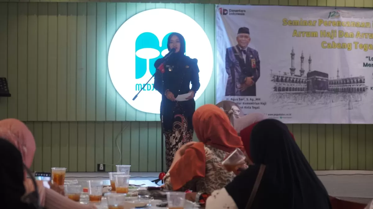 Wakil walikota Tegal Sedang Memberi Sambutan (AGUS R)