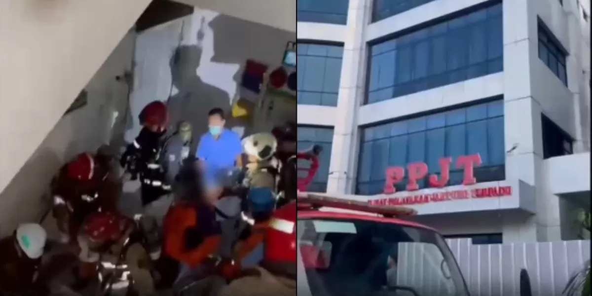 Menyoroti korban meninggal dunia usai insiden kebakaran pada area gedung lantai 5 di RSUD Dr Soetomo Surabaya, Jawa Timur. (Instagram.com/@ini_surabaya)