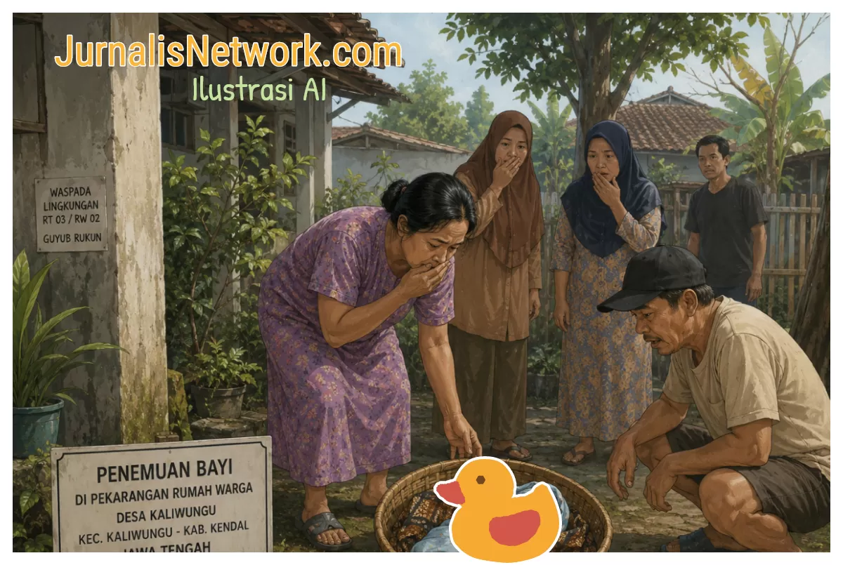 Ilustrasi penemuan bayi (AGUS R)