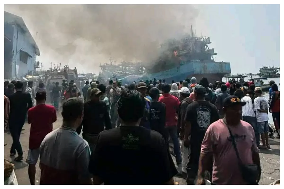 Suasana saat terjadinya kebakaran (AGUS R) 