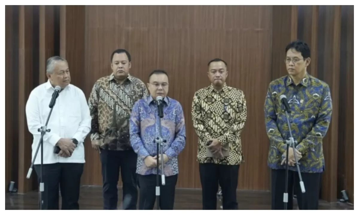 Wakil Ketua DPR RI Sufmi Dasco gelar pertemuan untuk pemangku otorita ekonomi untuk membahas fiskal dan moneter. (Instagram/sufmi_dasco)